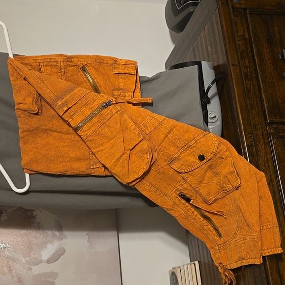 Everyday Chic Rust Cargo Pants Oli & Hali XL - Picture 3 of 3